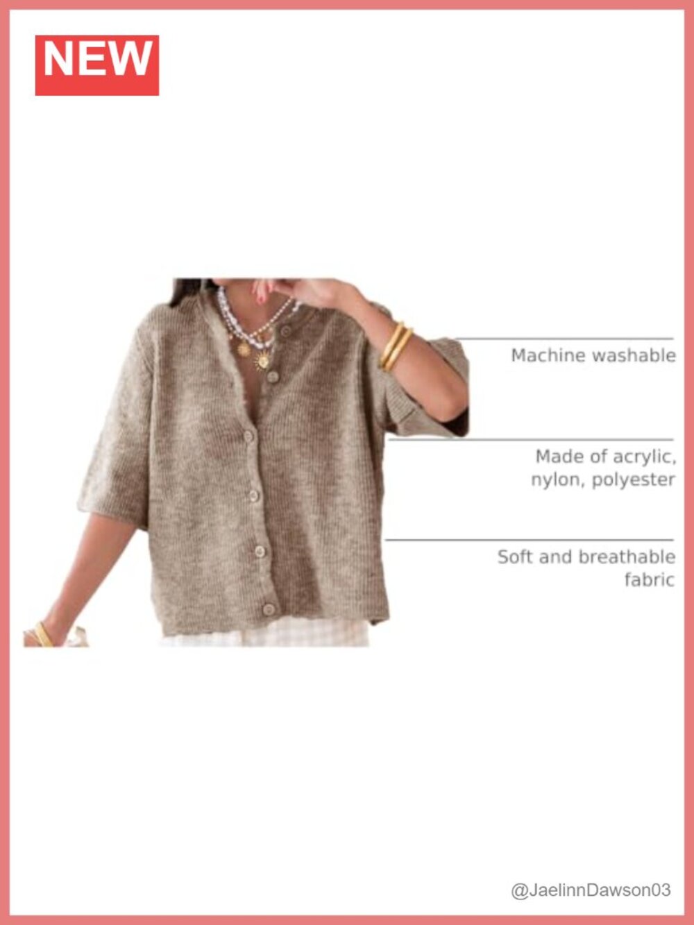 Women Knitted Crop Cardigan Shirt Short Sleeve Button Down Ribbed Knit Top - Picture 3 of 5